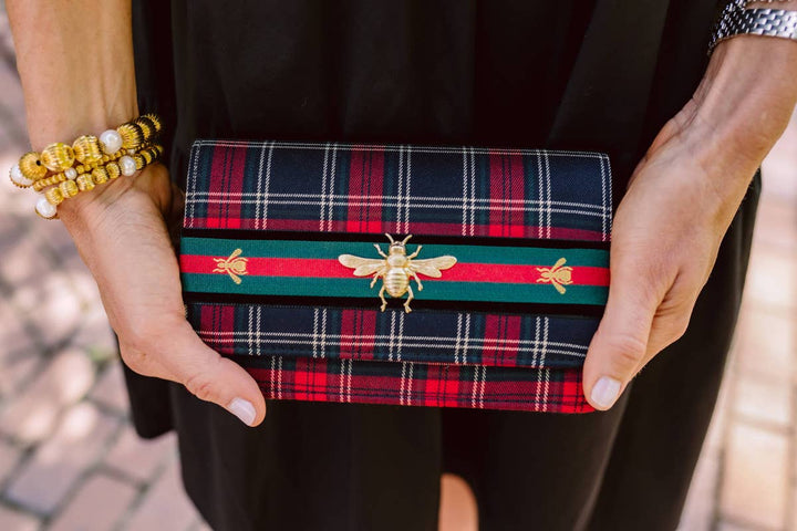 Lisi Lerch Ruby Plaid Clutch