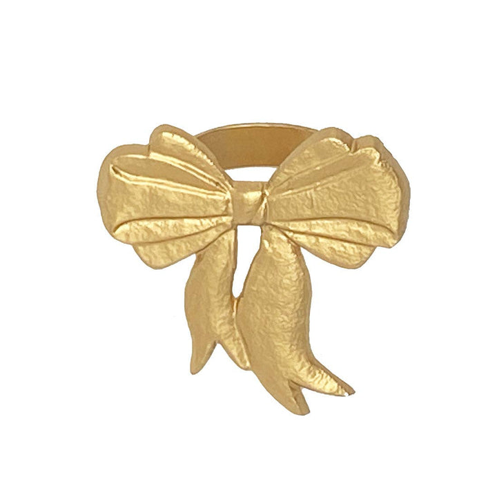 Jaye's Studio Bow Napkin Ring (12pk): Gold