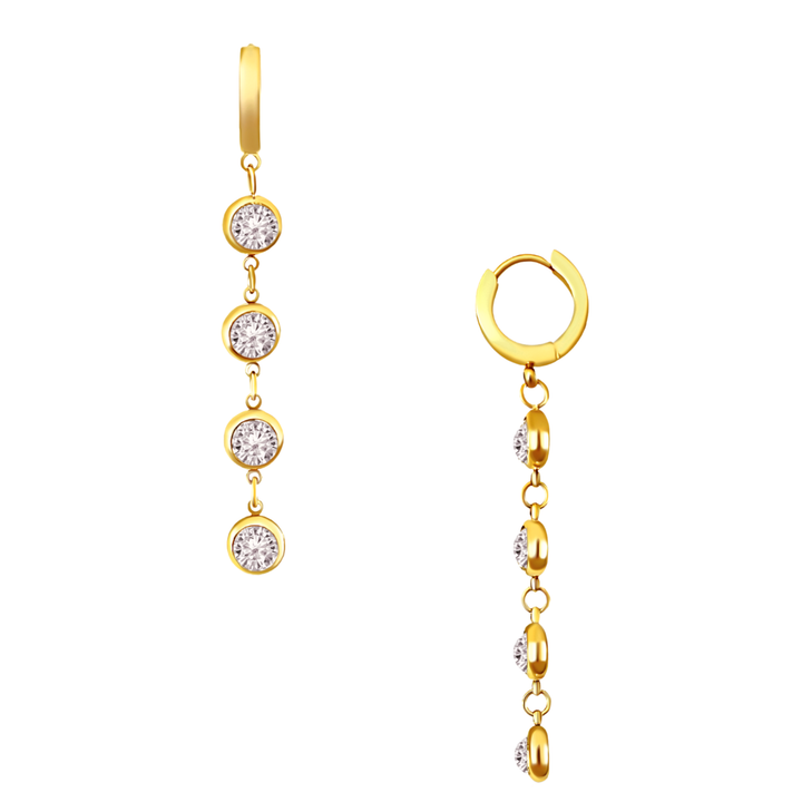 Ellie Vail - Cadence Huggie Drop Earring: Gold