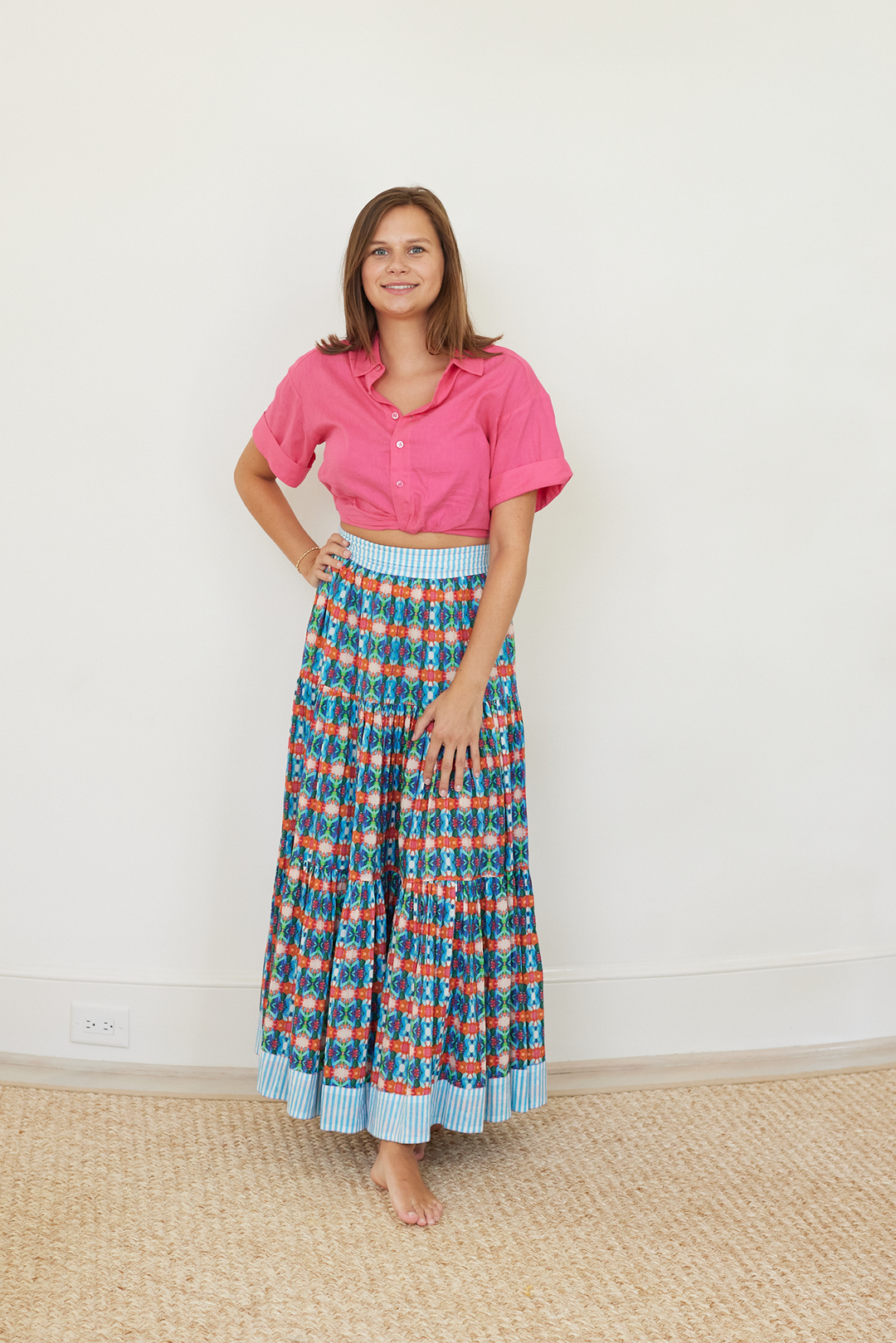 Brooks Avenue Triple Tiered Maxi Skirt