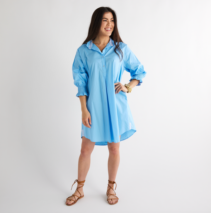 Caryn Lawn Kimberly Dress: Blue