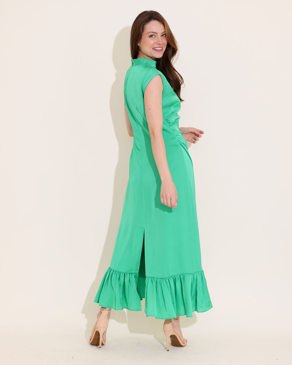 Estelle Dress in Jade by Alden Adair