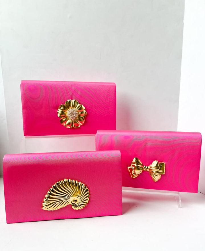 Pink Jillian Clutch by Lisi Lerch