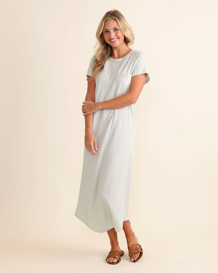 Delray Dress in Sea Grass by Le Marais