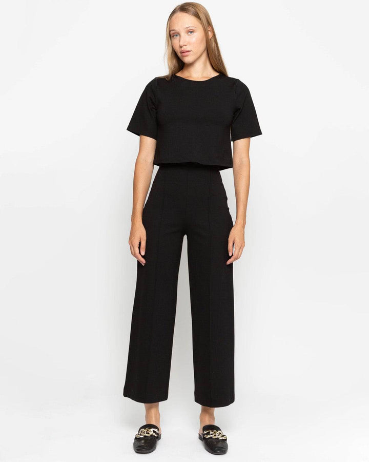 Ripley Rader Ponte Knit Straight Leg Pant Cropped