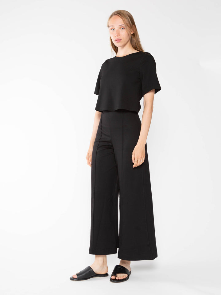 Ripley Rader Ponte Knit Wide Leg Pant - Cropped