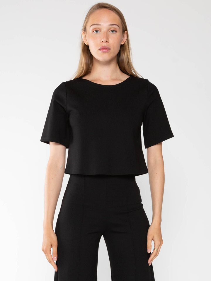 Ripley Rader Ponte Knit Short Sleeve Top