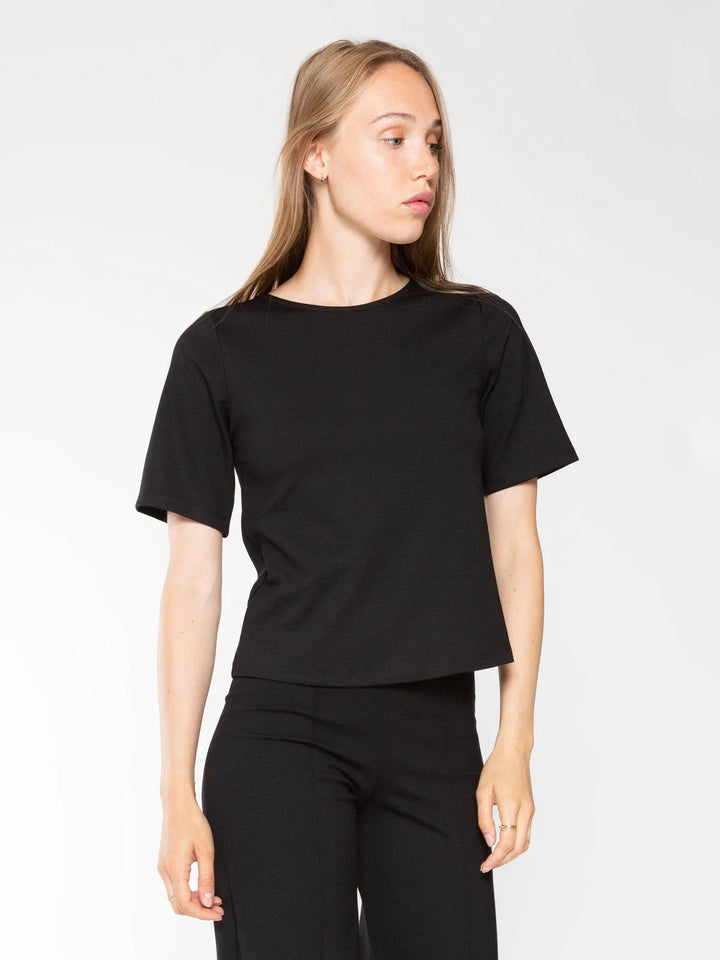 Ripley Rader Ponte Knit Short Sleeve Top Extended